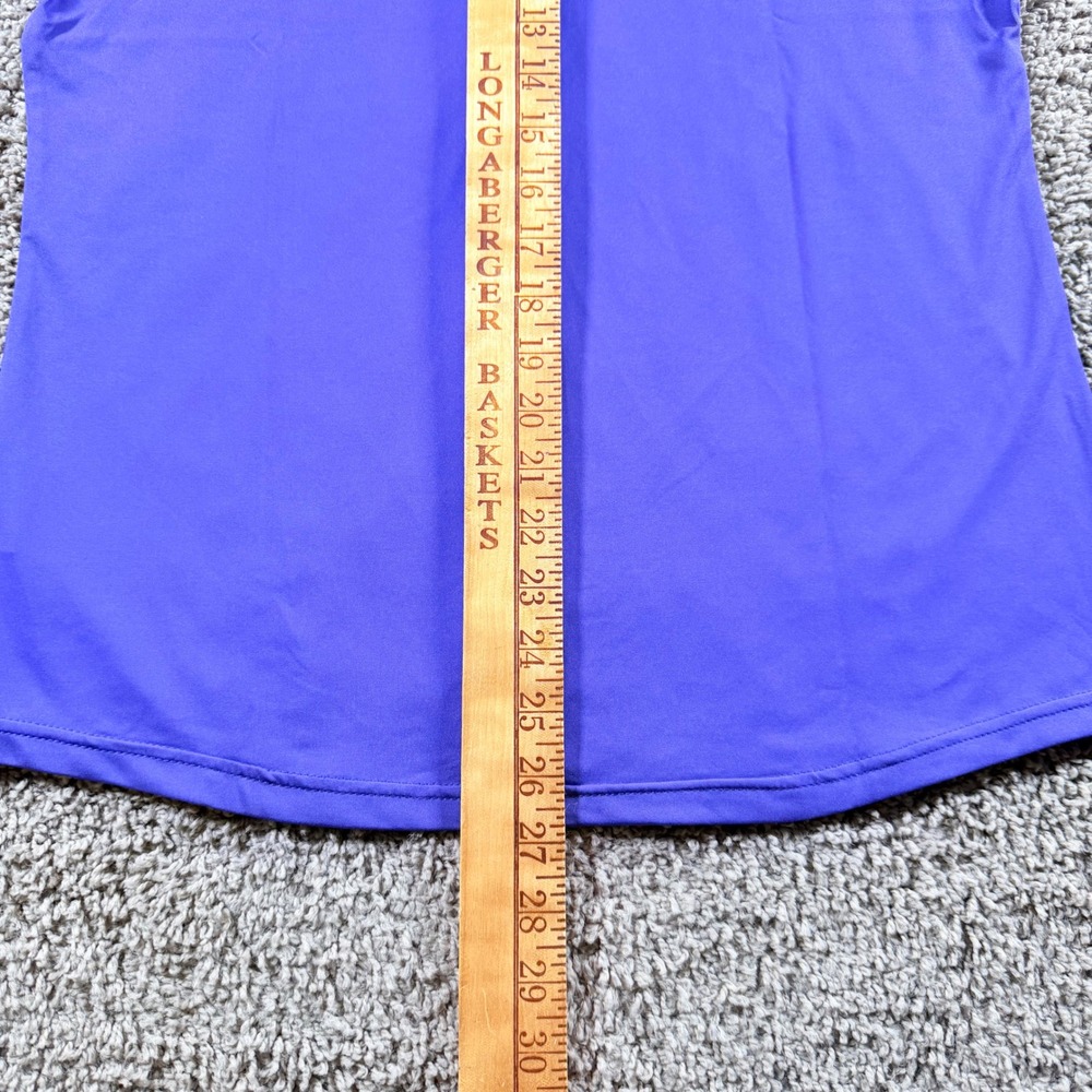 Mizuno Volleyball Jersey Womens Large Purple V-Neck Short Sleeve Active‎ Top NWT - Picture 7 of 8